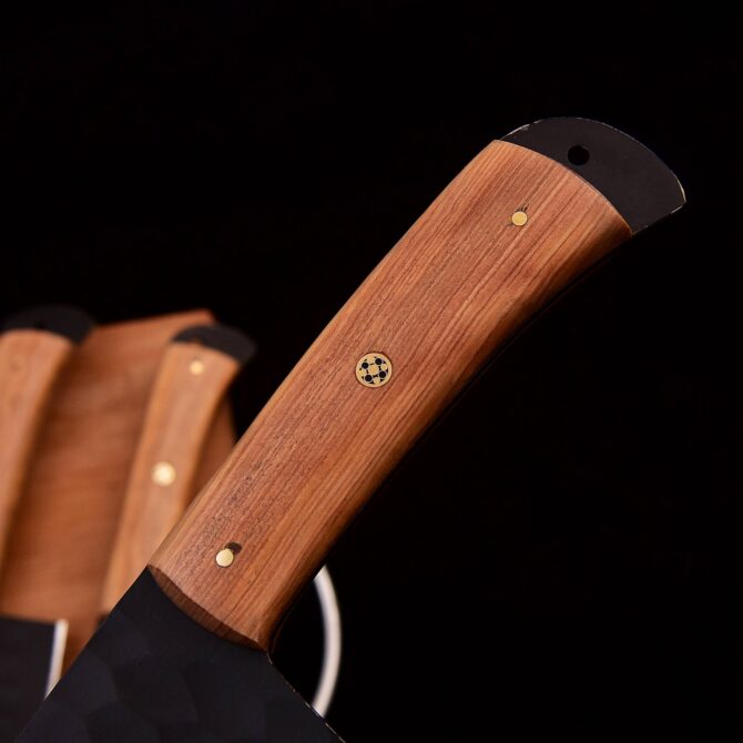 Stainless Steel black Coated 5 pieces Chef Knives set from THE WORLD OF KNIVES
